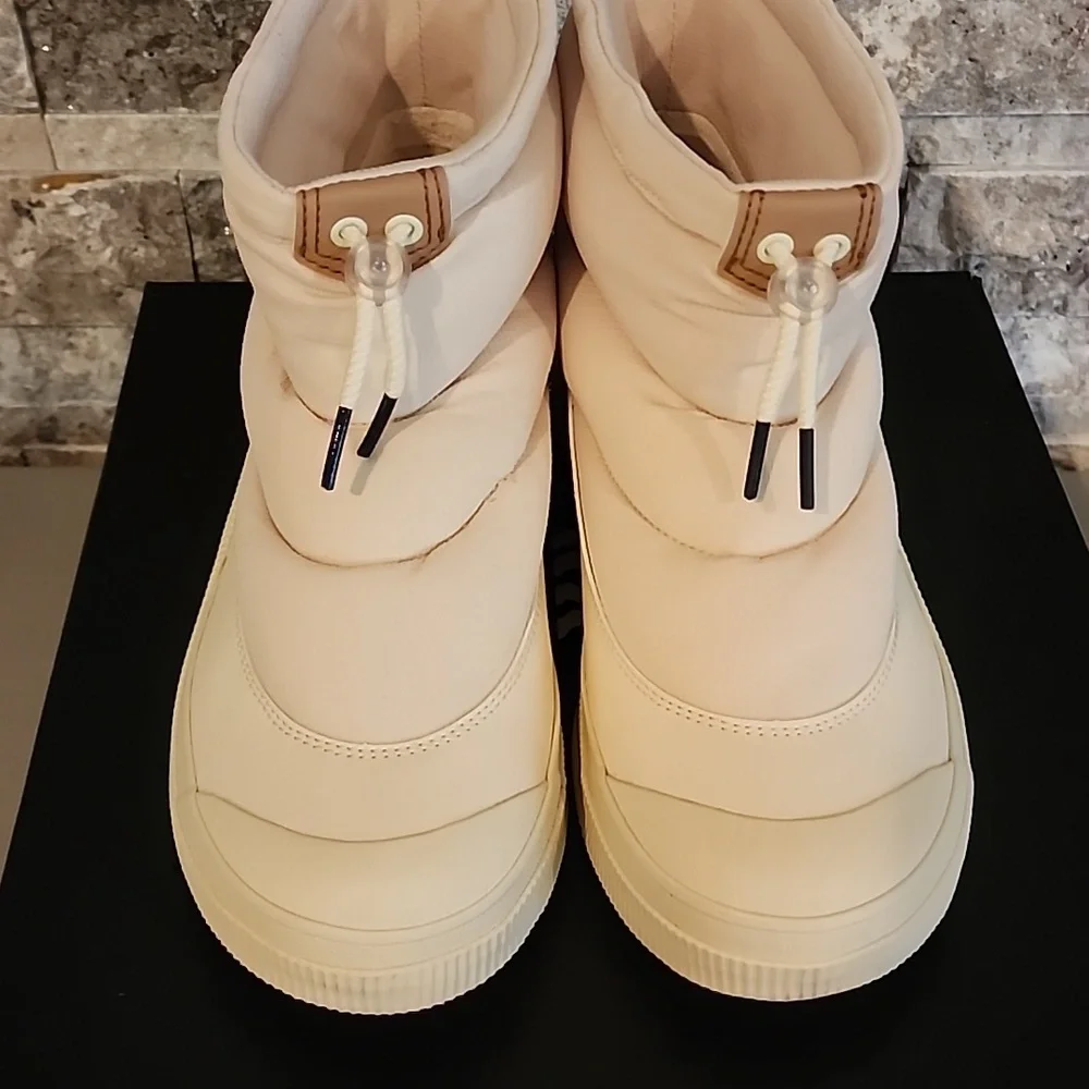 Sorel Brand New Stylish Cream Women's Shoes Winter Snow Boots Waterproof